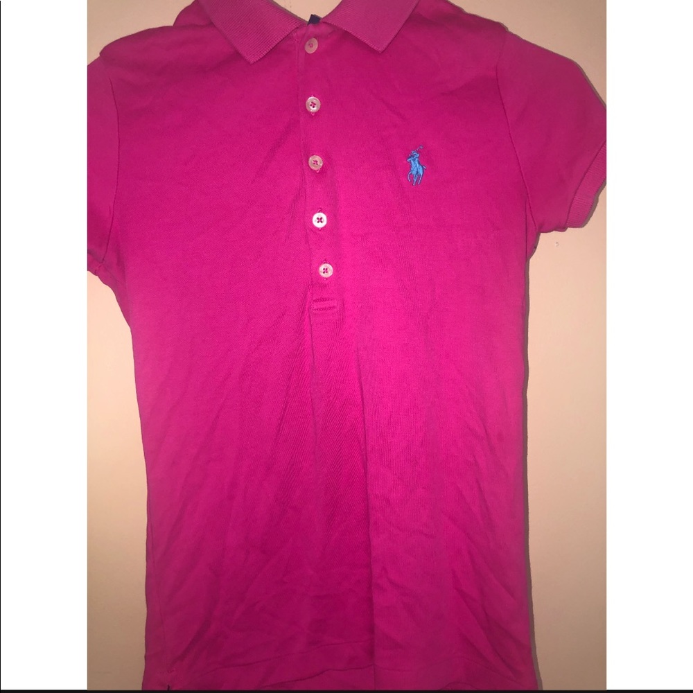 Pink polo shirt